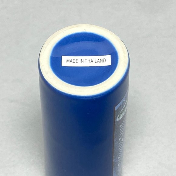 Multnomah Falls Oregon 3D Tall Shot Glass Cobalt Blue Shooter Souvenir - Picture 8 of 9